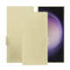 硬质真皮保护套 Samsung Galaxy S24 Ultra - Beige PU ( Pantone #ceb888 ) 