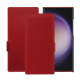 Lederschutzhülle Samsung Galaxy S24 Ultra - Rouge PU ( Pantone #d50032 )
