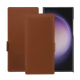 Samsung Galaxy S24 Ultra leather case - Marron PU ( Pantone #8B4720 )