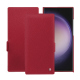 Housse cuir Samsung Galaxy S24 Ultra - Rouge passion ( Pantone #a6192e ) 
