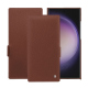 Lederschutzhülle Samsung Galaxy S24 Ultra - Marron délicat ( Pantone #95614d) 