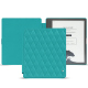 Housse cuir Amazon Kindle Scribe - Bleu fluo - Couture