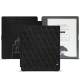 Housse cuir Amazon Kindle Scribe - Negre poudro - Couture ( Pantone #111212 )