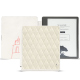 Amazon Kindle Scribe leather case - Blanc escumo - Couture ( Pantone #D6D6D1 )