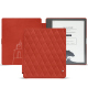 Lederschutzhülle Amazon Kindle Scribe - Arange clouquié - Couture ( Pantone #D33108 )