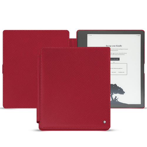 Protecção de alta costura para Amazon Kindle ScribeRouge passion ( Pantone #a6192e ) 