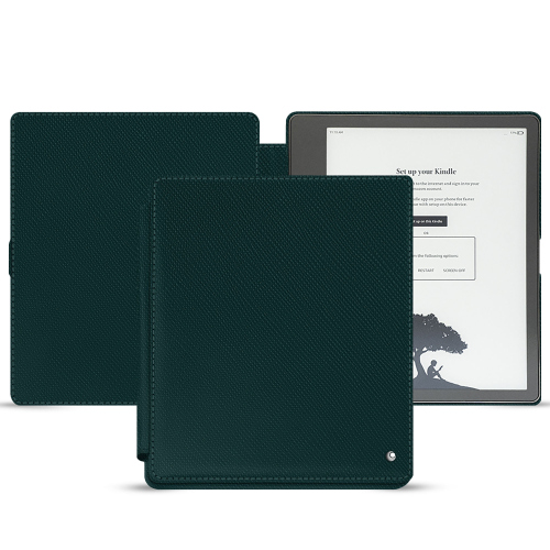 Protecção de alta costura para Amazon Kindle ScribeVert séduisant ( Pantone #1d3c34 ) 