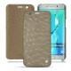 Funda de piel Samsung Galaxy S6 Edge Plus - Autruche desert
