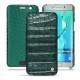 Housse cuir Samsung Galaxy S6 Edge Plus - Crocodile pino