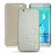 Custodia in pelle Samsung Galaxy S6 Edge Plus - Crocodile milk