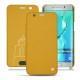 가죽 커버 Samsung Galaxy S6 Edge Plus - Jaune soulèu