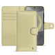 Lederschutzhülle Samsung Galaxy S24 - Beige ( Nappa - Pantone #ceb888 ) 