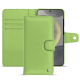 Capa de couro para carteira Samsung Galaxy S24 - Vert olive ( Nappa - Pantone #a7c58e ) 