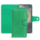 Capa de couro para carteira Samsung Galaxy S24 - Menthe vintage ( Pantone #37b375 ) 
