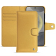 Funda de piel para cartera Samsung Galaxy S24 - Or Maïa ( Pantone 871C ) 