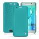 Funda de piel Samsung Galaxy S6 Edge Plus - Bleu fluo