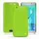 Custodia in pelle Samsung Galaxy S6 Edge Plus - Vert fluo