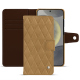 Lederschutzhülle Samsung Galaxy S24 - Sable vintage - Couture ( Pantone #9b7340 ) 