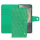 Capa de couro para carteira Samsung Galaxy S24 - Menthe vintage - Couture ( Pantone #37b375 ) 