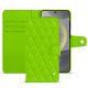 Custodia in pelle Samsung Galaxy S24 - Vert fluo - Couture ( Pantone #00ab5f ) 