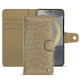 Funda de piel para cartera Samsung Galaxy S24 - Autruche desert ( Pantone #A39382 ) 