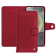 Capa de couro para carteira Samsung Galaxy S24 - Rouge passion ( Pantone #a6192e ) 