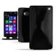 가죽 커버 Nokia Lumia 930  - Onyx ( Bologna Hi Gloss - Black ) 