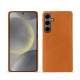 Funda de piel Samsung Galaxy S24 - Mandarine vintage ( Pantone #d47231 ) 