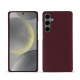 Custodia in pelle Samsung Galaxy S24 - Lie de vin ( Pantone #412234 ) 