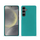 硬质真皮保护套 Samsung Galaxy S24 - Bleu fluo
