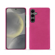 Coque cuir Samsung Galaxy S24 - Rose BB ( Pantone #DB599F )