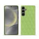 レザーケース Samsung Galaxy S24 - Vert olive - Couture ( Nappa - Pantone #a7c58e ) 
