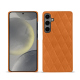 가죽 커버 Samsung Galaxy S24 - Mandarine vintage - Couture ( Pantone #d47231 ) 