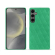 가죽 커버 Samsung Galaxy S24 - Menthe vintage - Couture ( Pantone #37b375 ) 