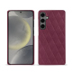 Funda de piel Samsung Galaxy S24 - Prune vintage - Couture ( Pantone #612434 ) 