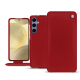 Samsung Galaxy S24+ leather case - Rouge ( Nappa - Pantone #d50032 ) 