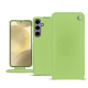 가죽 커버 Samsung Galaxy S24+ - Vert olive ( Nappa - Pantone #a7c58e ) 
