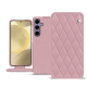 Samsung Galaxy S24+ leather case - Rose - Couture ( Nappa - Pantone #efbae1 ) 