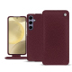 Samsung Galaxy S24+ leather case - Lie de vin ( Pantone #412234 ) 