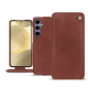 Custodia in pelle Samsung Galaxy S24+ - Passion vintage ( Pantone #591d16 ) 
