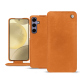 Capa em pele Samsung Galaxy S24+ - Mandarine vintage ( Pantone #d47231 ) 