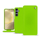 Housse cuir Samsung Galaxy S24+ - Vert fluo ( Pantone #00ab5f ) 