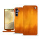 가죽 커버 Samsung Galaxy S24+ - Orange Patine
