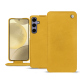 가죽 커버 Samsung Galaxy S24+ - Jaune soulèu ( Pantone #F3B934 )