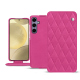 Capa em pele Samsung Galaxy S24+ - Rose BB - Couture ( Pantone #DB599F )