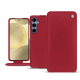 Capa em pele Samsung Galaxy S24+ - Rouge passion ( Pantone #a6192e ) 