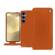 Funda de piel Samsung Galaxy S24+ - Orange vibrant ( Pantone #e36b39 ) 