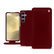 Samsung Galaxy S24+ leather case - Rouge Veggie ( Pantone #862633 ) 