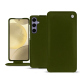 Samsung Galaxy S24+ leather case - Vert Veggie ( Pantone #68724d ) 