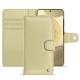 Étui portefeuille cuir Samsung Galaxy S24+ - Beige ( Nappa - Pantone #ceb888 ) 